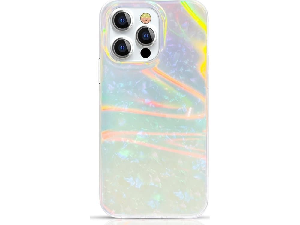 Kingxbar Kingxbar Shell Series luxury elegant case for iPhone 13 pearl-mint