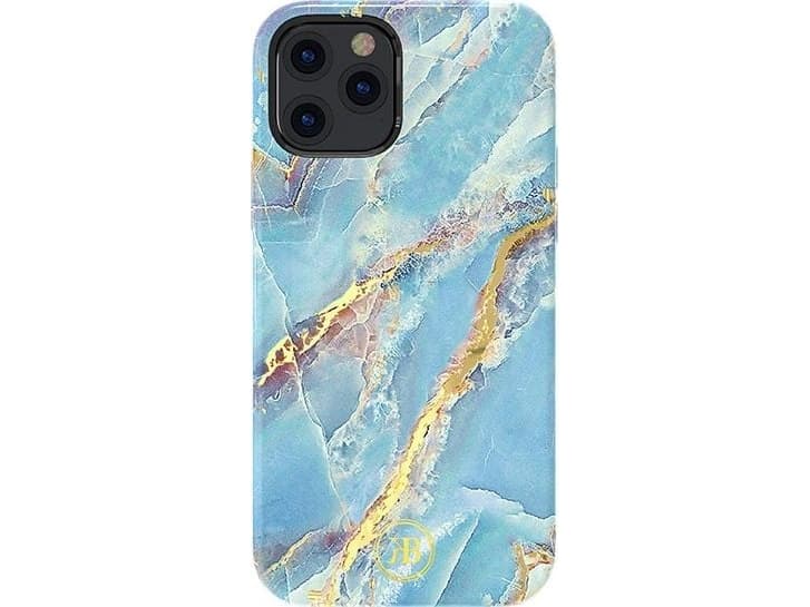 Kingxbar Kingxbar Marble Series elegant cover printed marble iPhone 12 mini blue universal