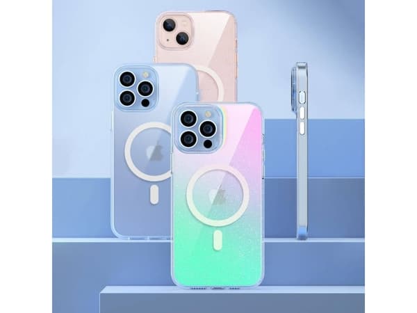 Kingxbar Kingxbar PQY Elegant Series Magnetic Case for iPhone 13 Pro deksel hvit (MagSafe-kompatibel)