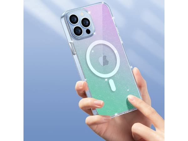 Kingxbar Kingxbar PQY Elegant Series Magnetic Case for iPhone 13 Pro deksel hvit (MagSafe-kompatibel)