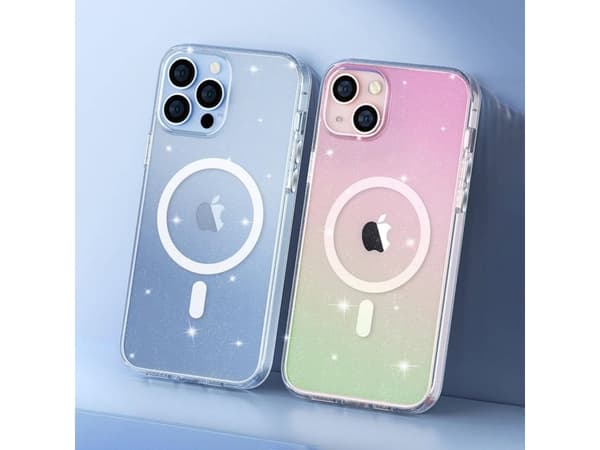 Kingxbar Kingxbar PQY Elegant Series Magnetic Case for iPhone 13 Pro deksel hvit (MagSafe-kompatibel)