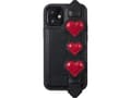 Miniatyrbilde 1 av 5: Kingxbar Kingxbar Sweet Series gel-deksel dekorert med originale Swarovski-krystaller med stativ iPhone 12 Pro / iPhone 12 svart