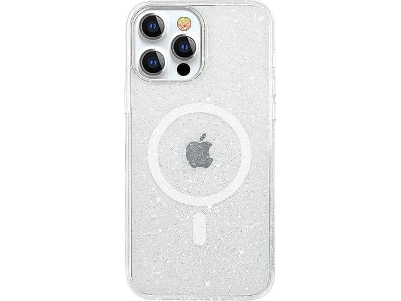 Kingxbar PQY Elegant Series Magnetic Case for iPhone 13 Pro Housing Cover Silver (MagSafe Compatible)