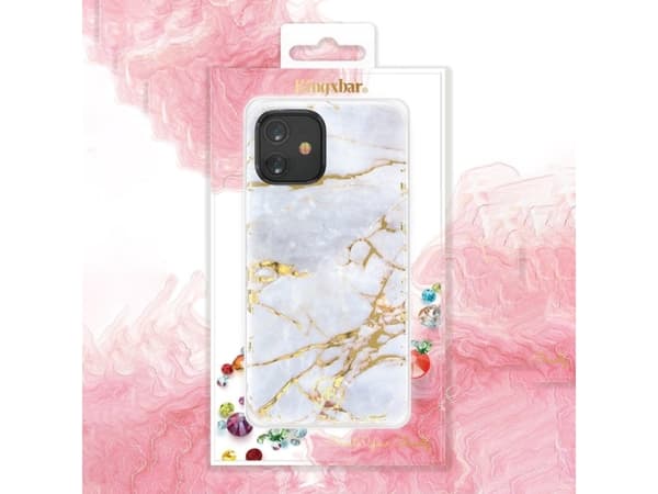 Kingxbar Kingxbar Agate Series tyylikäs akaatti painettu tapauksessa iPhone 12 mini vihreä universaali