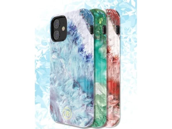 Kingxbar Kingxbar Agate Series tyylikäs akaatti painettu tapauksessa iPhone 12 mini vihreä universaali