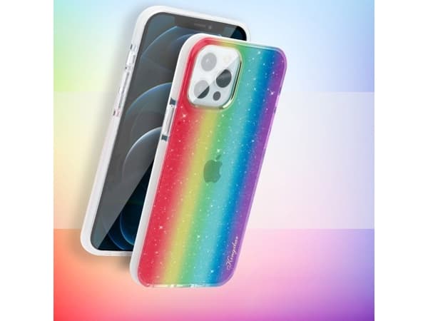 Kingxbar Kingxbar Ombre-deksel og deksel til iPhone 12 Pro Max, flerfarget