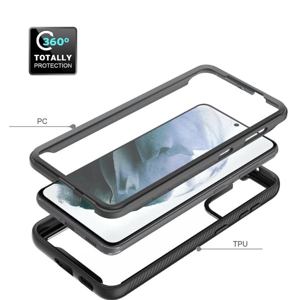 Allround Cover Skal Samsung Galaxy S21 FE Svart