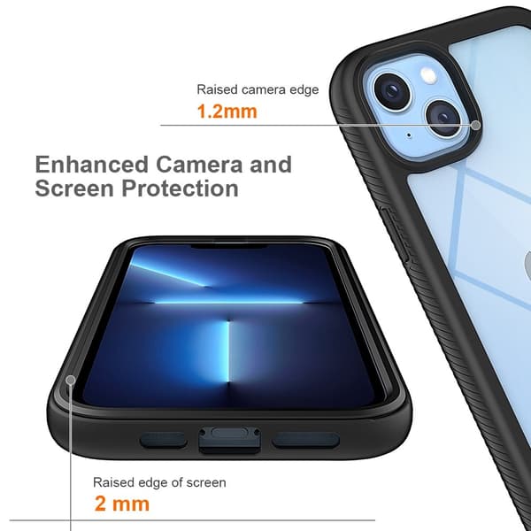 360 Full Cover Case iPhone 14 Plus Black