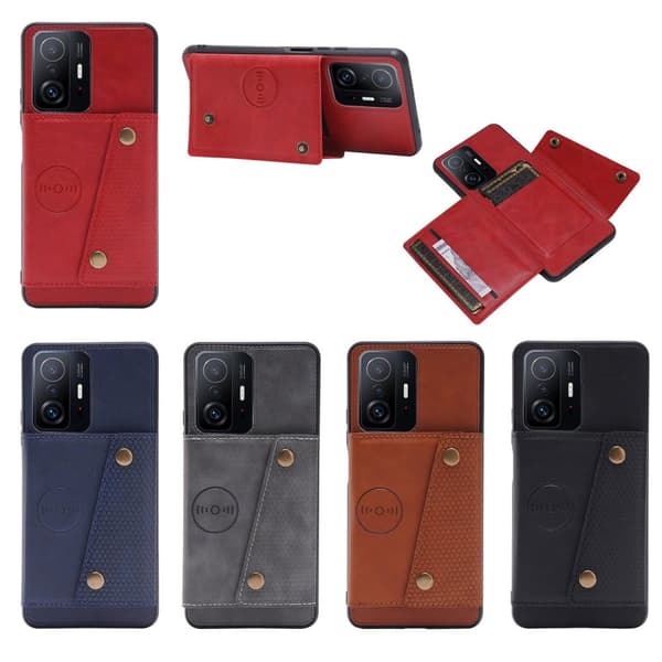Xiaomi Mi 11T - Praktiskt Stilrent Skal med Korthållare