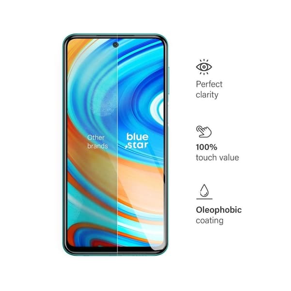 Blue Star Xiaomi Redmi Note 9S/9 Pro Härdat Glas Skärmskydd