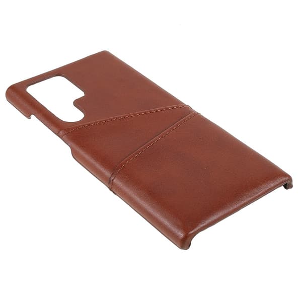 Card Slots Case Samsung Galaxy S22 Ultra Brun