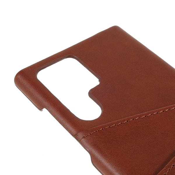 Card Slots Case Samsung Galaxy S22 Ultra Brun
