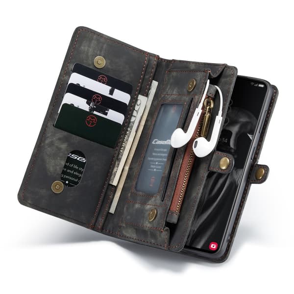 CaseMe Plånboksfodral Galaxy S21 FE Multi-Slot Svart