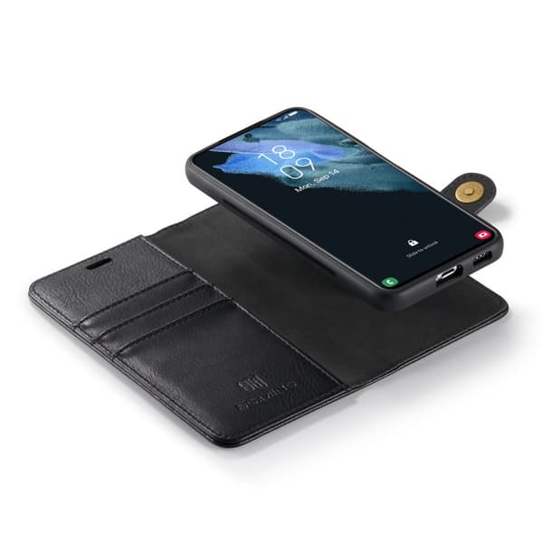DG.MING 2-in-1 Magnet Wallet Samsung Galaxy S22 Black