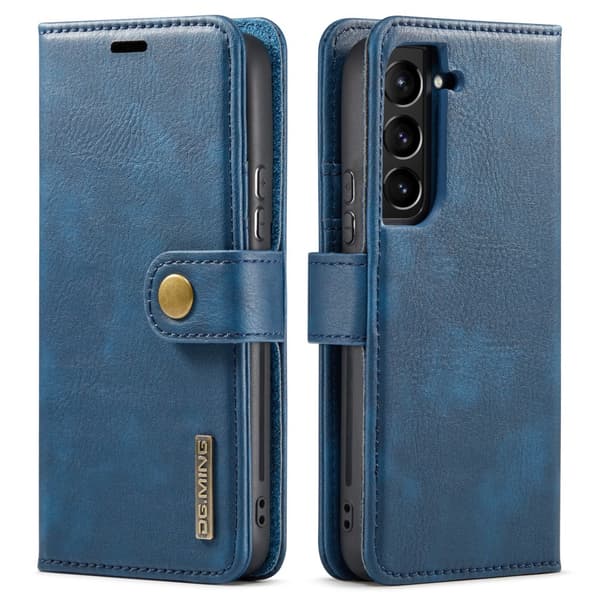 DG.MING 2-in-1 Magnet Wallet Samsung Galaxy S22 Blue