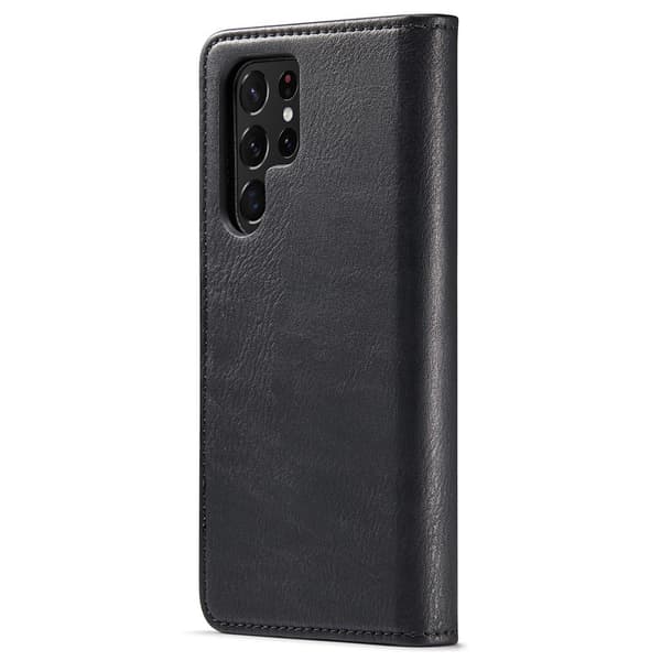 DG.MING 2-in-1 Magnet Wallet Samsung Galaxy S22 Ultra Black