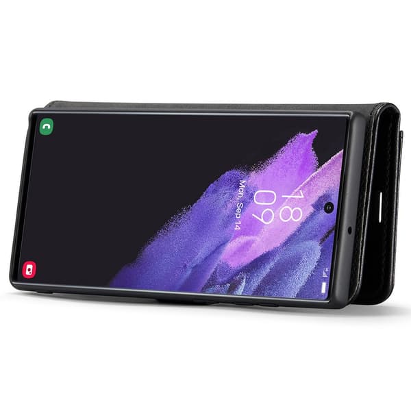 DG.MING 2-in-1 Magnet Wallet Samsung Galaxy S22 Ultra Black