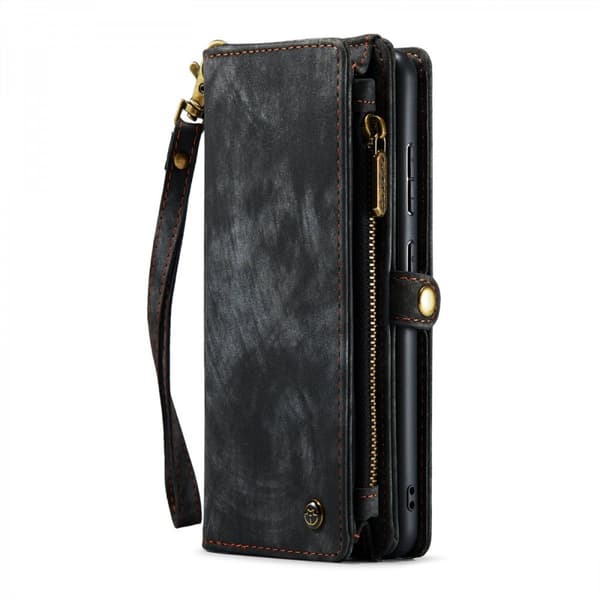 CaseMe Multi-Slot 2 i 1 Plånboksfodral Galaxy S22 Svart