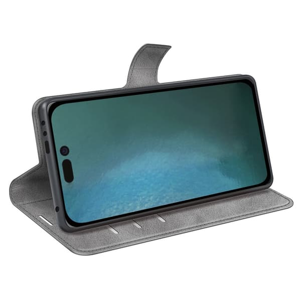 iPhone 14 Plus Wallet Leather Grey