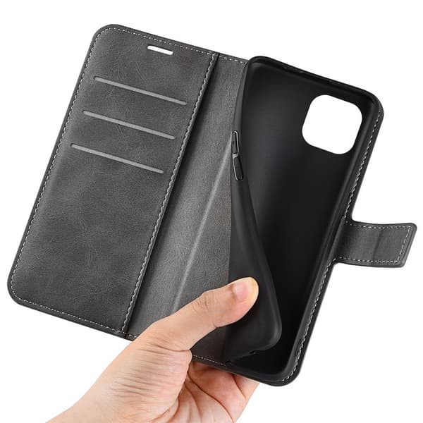 iPhone 14 Plus Wallet Leather Grey