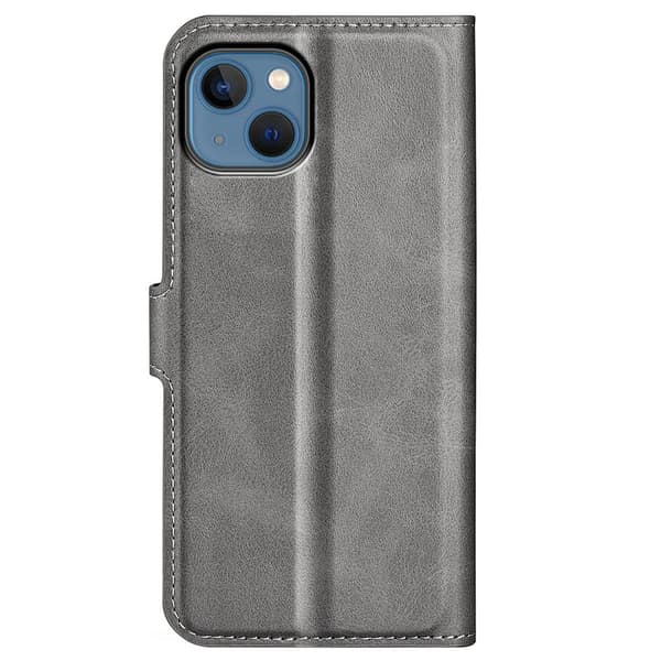 iPhone 14 Plus Wallet Leather Grey