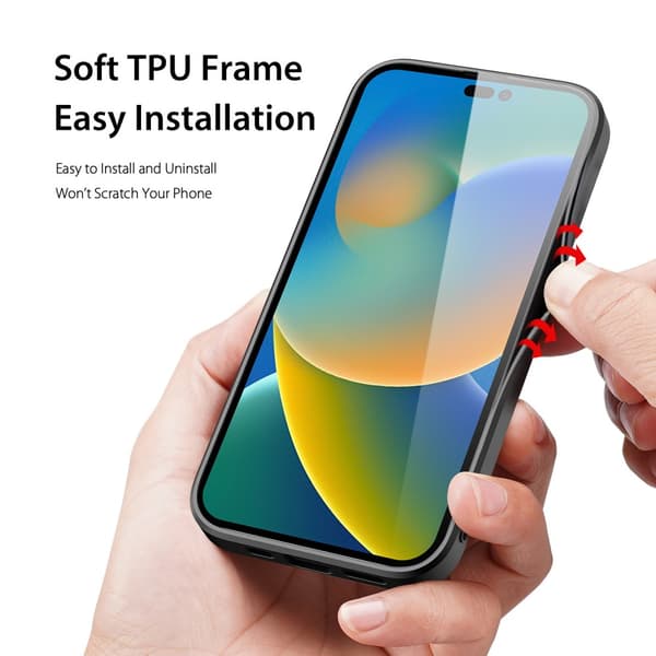 Dux Ducis Fino Series Skal iPhone 14 Pro Röd