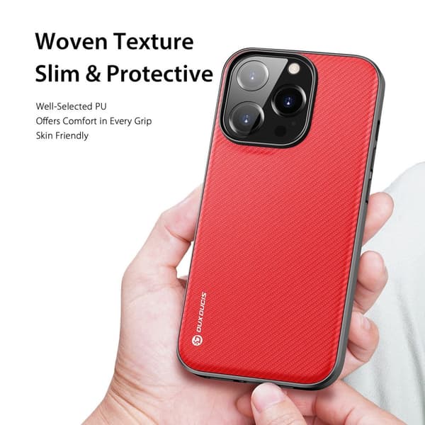 Dux Ducis Fino Series Skal iPhone 14 Pro Röd
