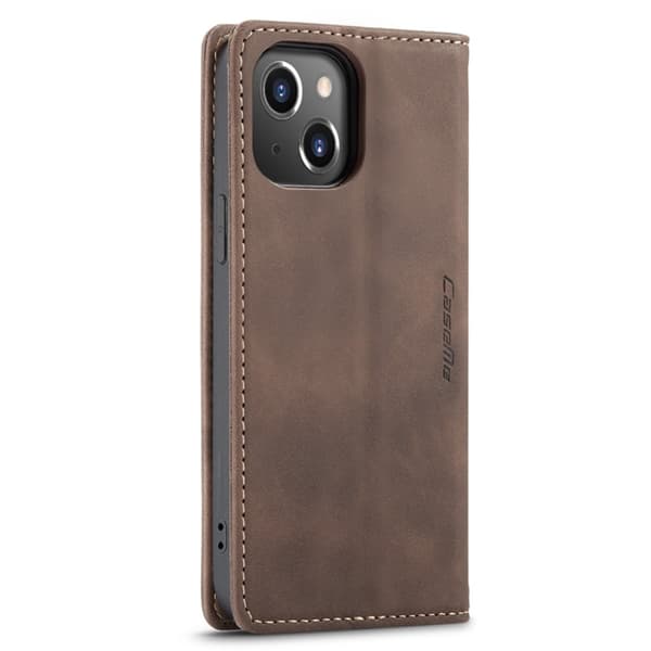 CaseMe Slim Plånboksfodral iPhone 14 Plus Brun