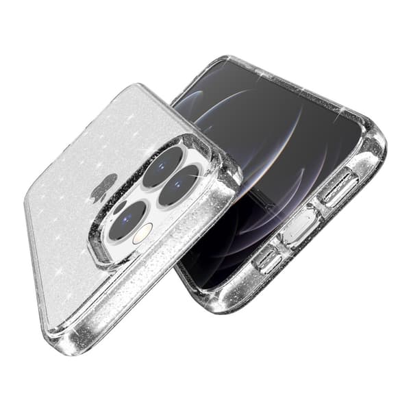 iPhone 14 Pro Max Skal Glitter Transparent