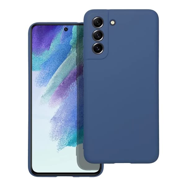 Galaxy S21 FE Skal Forcell Silikon Lite Mjukplast - Blå