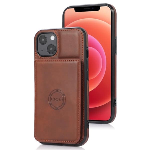 iPhone 14 - Elegant Praktiskt Floveme Skal med Korthållare