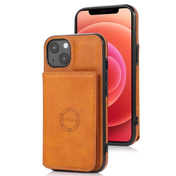 iPhone 14 - Elegant Praktiskt Floveme Skal med Korthållare
