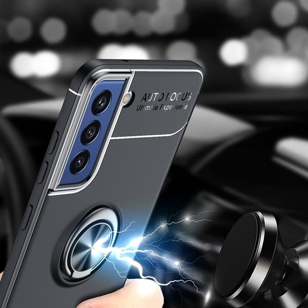 Skal Med Ringhållare Samsung Galaxy S21 FE Svart