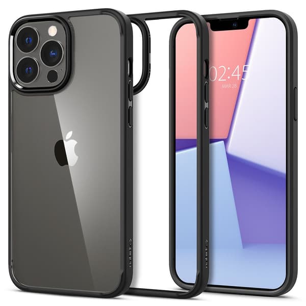 Spigen iPhone 13 Pro Max Case Ultra Hybrid Crystal Matte Black