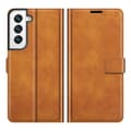 Miniatyrbild 6 av 6: Leather Wallet Samsung Galaxy S22 Cognac