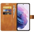 Miniatyrbild 2 av 6: Leather Wallet Samsung Galaxy S22 Cognac