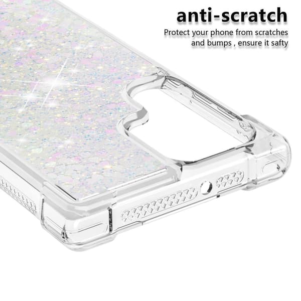 Glitter Bling TPU Case Samsung Galaxy S22 Ultra Silver