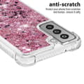 Miniatyrbild 5 av 6: Glitter Bling TPU Case Samsung Galaxy S21 FE Roséguld