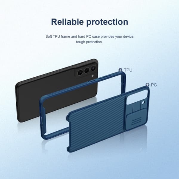 Nillkin CamShield Skal Samsung Galaxy S21 FE Blå