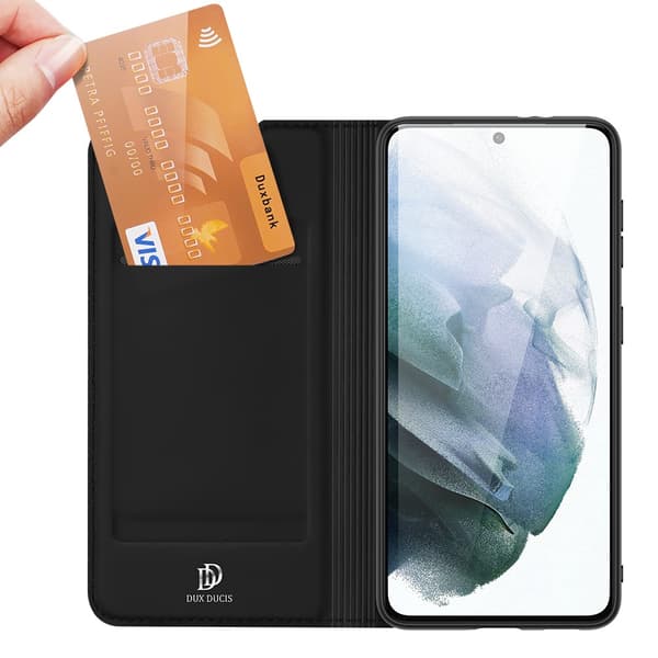 Dux Ducis Skin Pro Läderfodral Samsung Galaxy S21 FE Svart