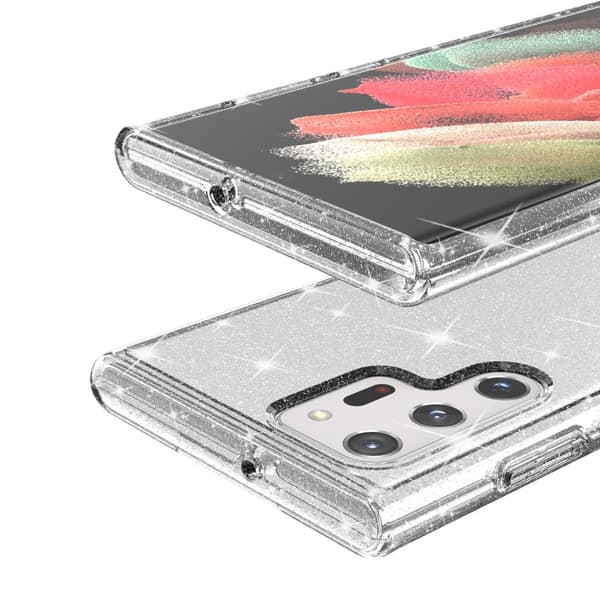 Samsung Galaxy S22 Ultra Skal Glitter Transparent