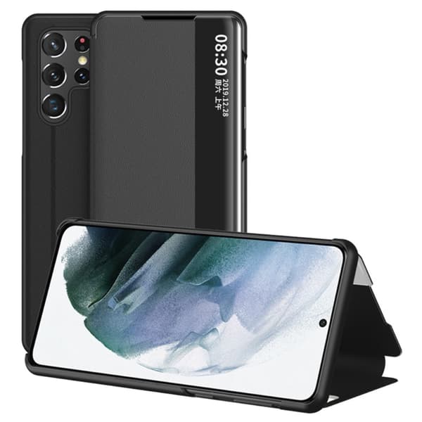 Samsung Galaxy S22 Ultra Fodral Med Display Svart