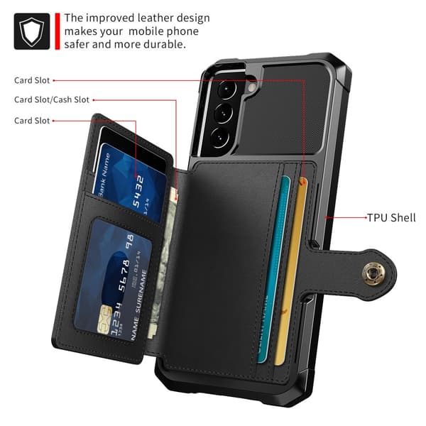 Multi-Slot Case Samsung Galaxy S22 Svart