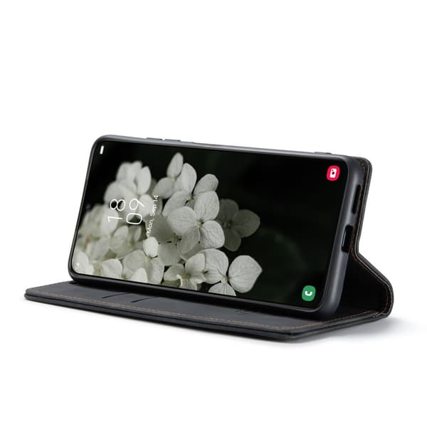 CaseMe Slim Plånboksfodral Samsung Galaxy S22 Svart