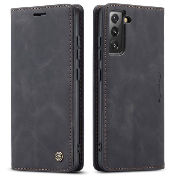 CaseMe Slim Plånboksfodral Samsung Galaxy S22 Svart