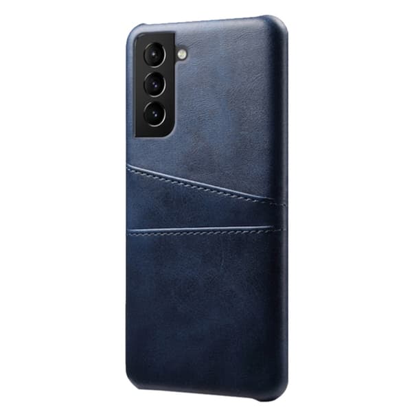 Läderskal Kortfack Samsung Galaxy S22 Plus Blå