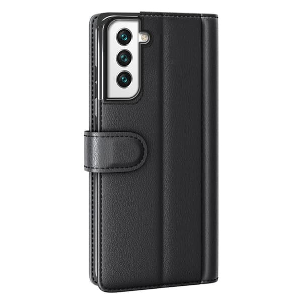 Äkta Läderfodral Samsung Galaxy S22 Plus Svart