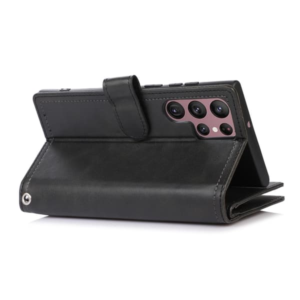 Plånboksfodral Multi-Slot Samsung Galaxy S22 Ultra Svart