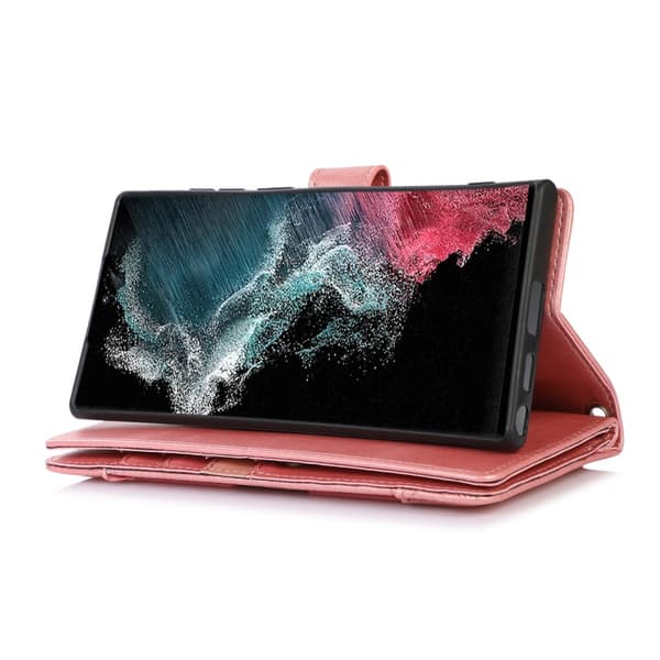 Plånboksfodral Multi-Slot Samsung Galaxy S22 Ultra Roséguld
