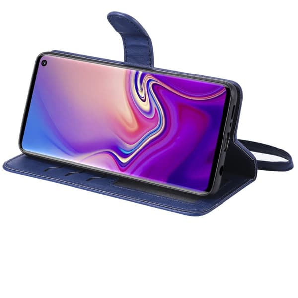 Magnet Leather Wallet Samsung Galaxy S10 Blå